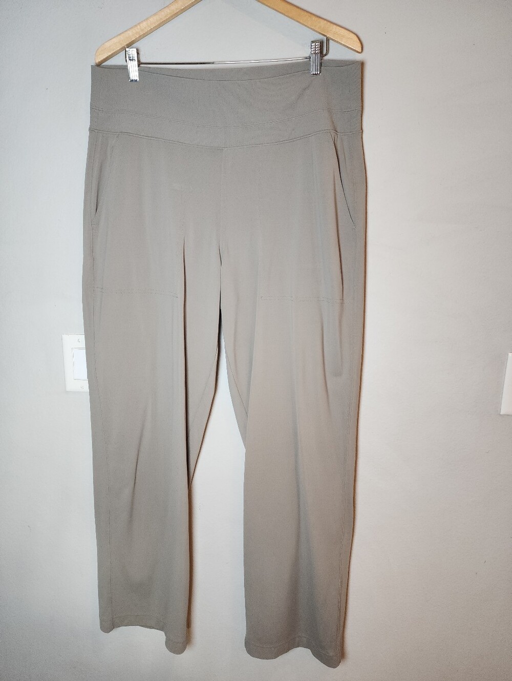 Athleta Venice High Rise Wide Leg Pant All-way Stretch Beige Women's Size 1X
